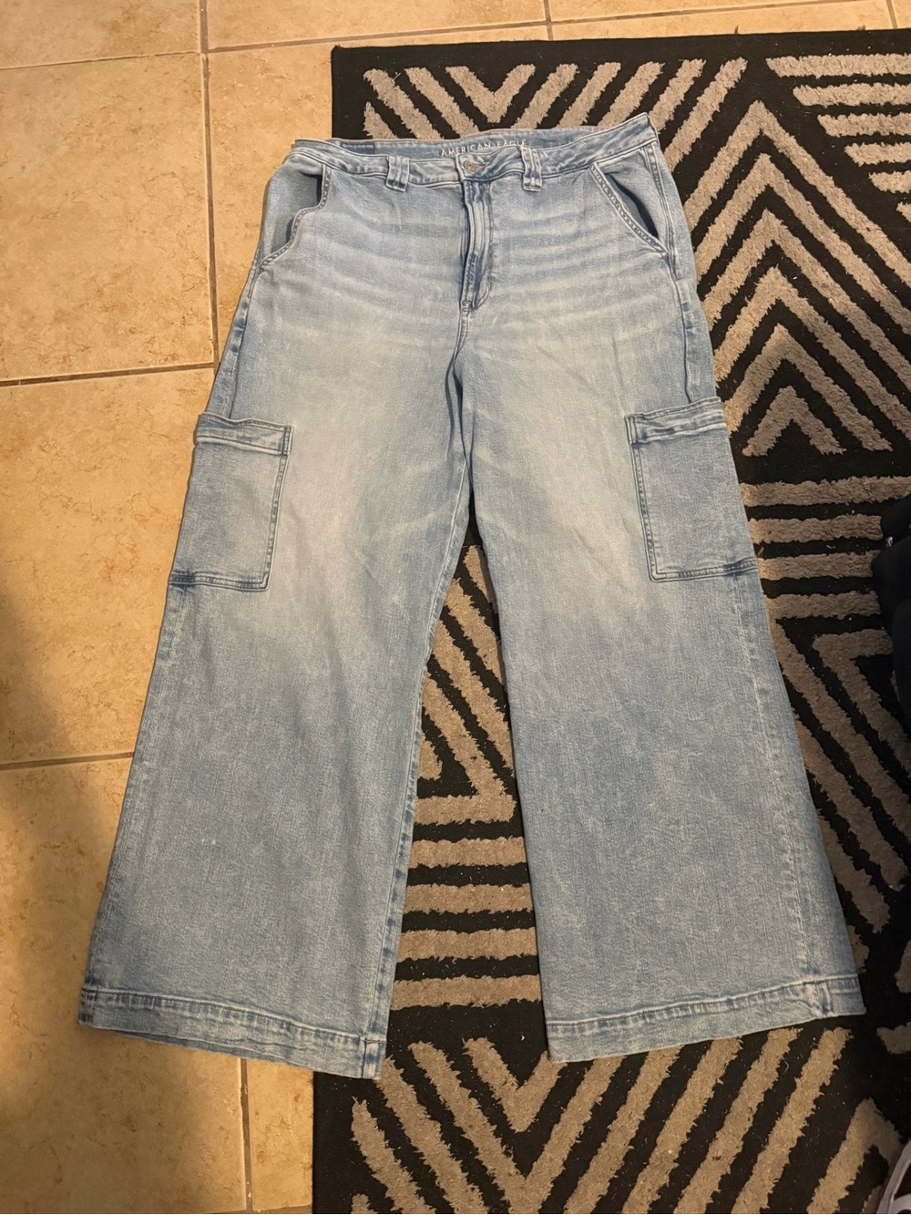 American Eagle Dreamy Drape Super High waisted Baggy Jeans